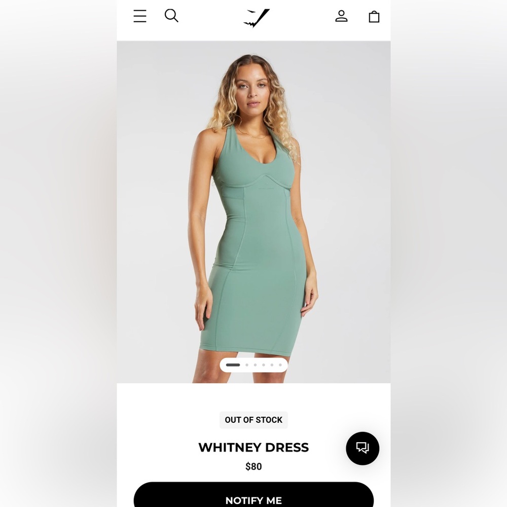 Gymshark Whitney Dress (Medium)